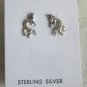New Sterling Silver KOKOPELLI Stud / Post Earrings, Unisex, 1/2"