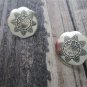 New Sterling Silver TAWA Mask Button Stud / Post Earrings, Unisex, 3/4"