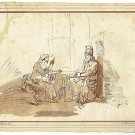 Rembrandt del. A.Bartsch sc. 1782 Etching and Aquatint “Hofbibliothek zu Wien”