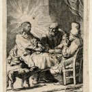 RELIGION-CHRIST-EMMAUS-Rembrandt-Hertel-ca. 1770