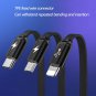 Tghazcc Multi Retractable Fast Charger Cord, Multiple Charging CableUSB with Type-C iOS Micro USB