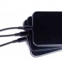 Tghazcc One Drag Three Data Lines Fast Charge Three in One Data Line Mobile Phone charging Black