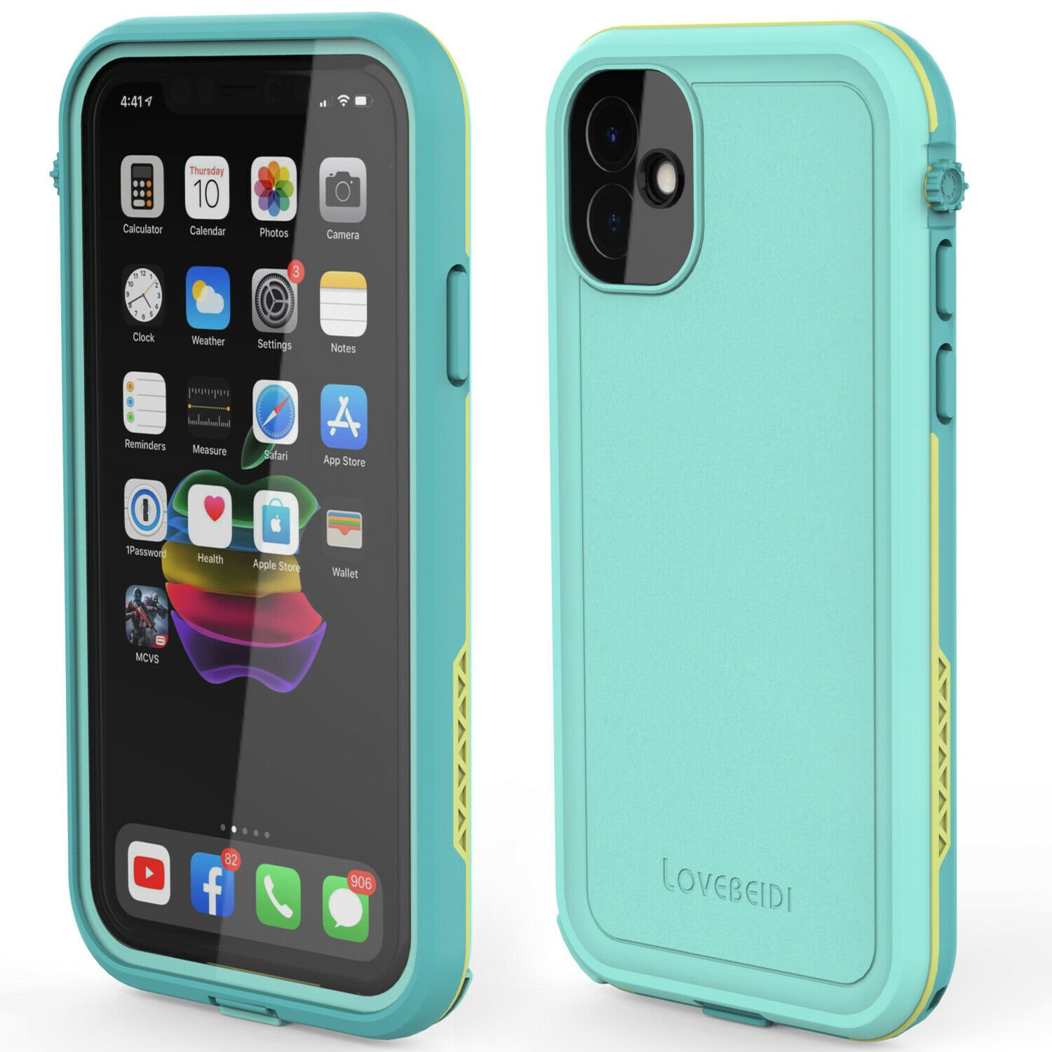 Apple iPhone 11 Waterproof Case Shockproof Dropproof Built-in Screen Protector