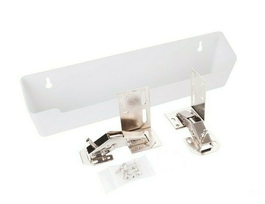 14" INCH SINK FRONT TIP OUT TRAY SPONGE HOLDER KIT WITH HINGES AND SCREWS