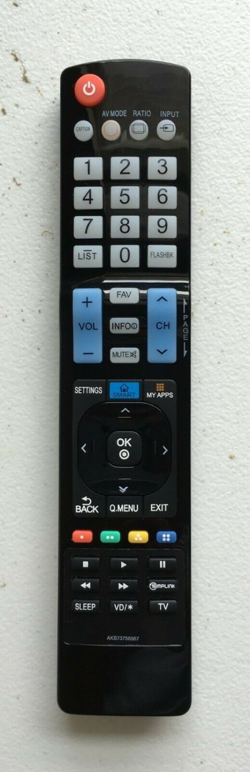 NEW USBRMT AKB73756567 Remote Control sub AKB73615309 For LG LCD LED Smart TV LG