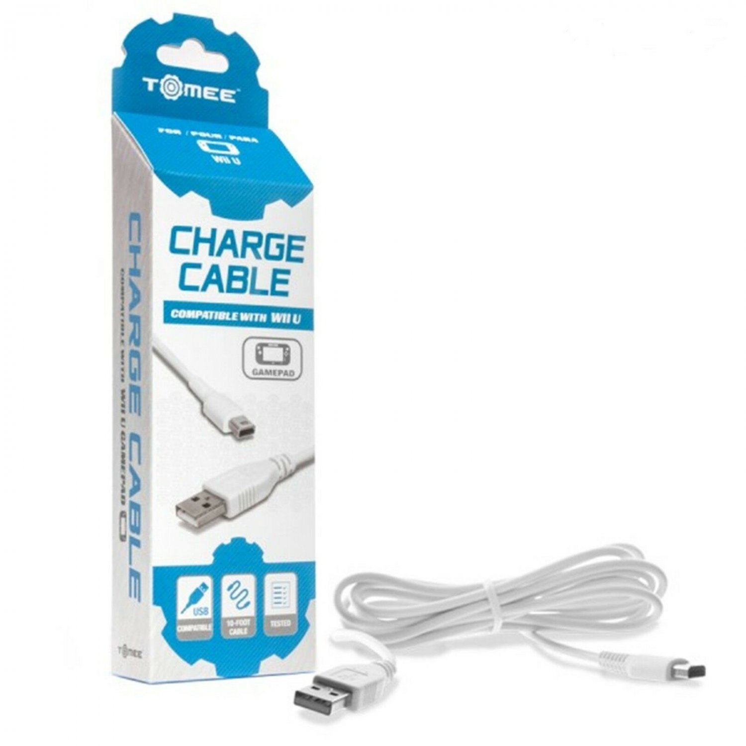 USB DATA SYNC CHARGER CHARGING CABLE LEAD FOR NINTENDO WII U GAMEPAD CONTROLLER