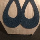 Navy Blue Teardrop Earrings
