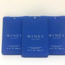 Lot Of 3 PCS Wings For Men by Giorgio Beverly Hills Eau de Toilette 20 ML/0.67 OZ New