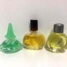Lot of 3 Different  Miniatures Bottles Including Salvador Dali New RARE