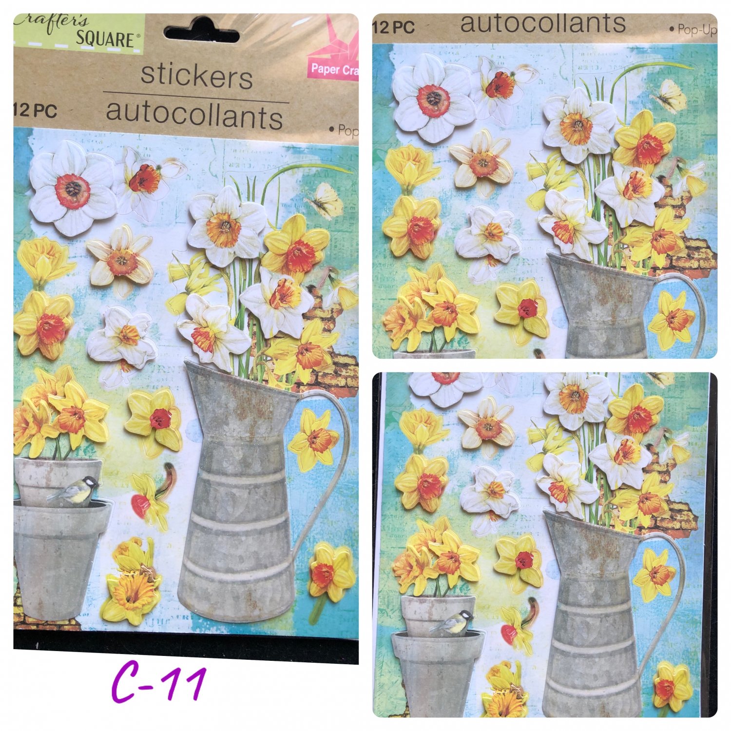 Crafters Square PopUp Stickers (C11)