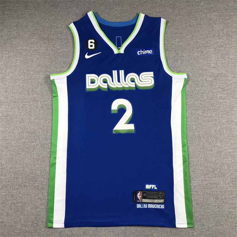 Kyrie Irving 2 Dallas Mavericks Blue and Green Basketball Jersey
