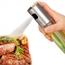 Glass Oil Pot Stainless Steel Olive Oil Sprayer Oil Dispenser Bottle Pump Leak-proof Drops