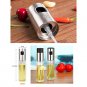 Glass Oil Pot Stainless Steel Olive Oil Sprayer Oil Dispenser Bottle Pump Leak-proof Drops