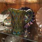 Millersburg Green Diamonds Pitcher