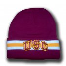 NCAA USC Sideline RARE Knit Beanie Ski Hat Southern Cal