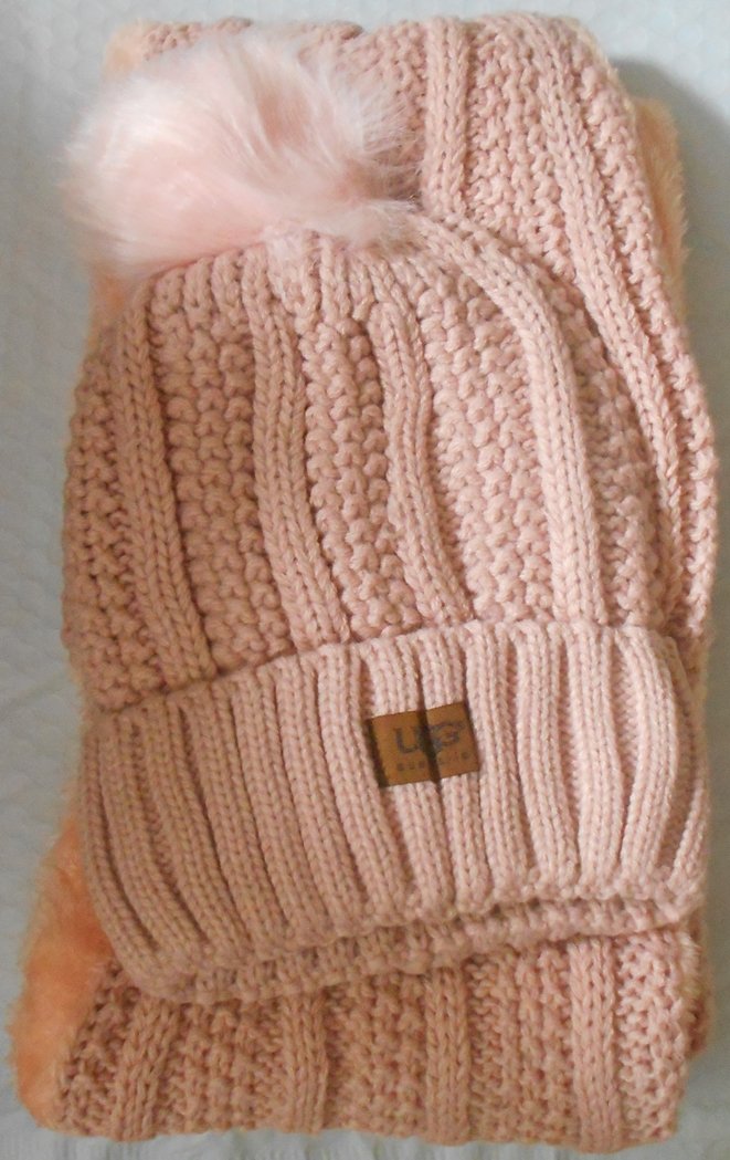 UGG Hat & Infinity Scarf Set women's pink new without tags