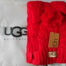 UGG Hat & Scarf Set - women's - red - new with tags
