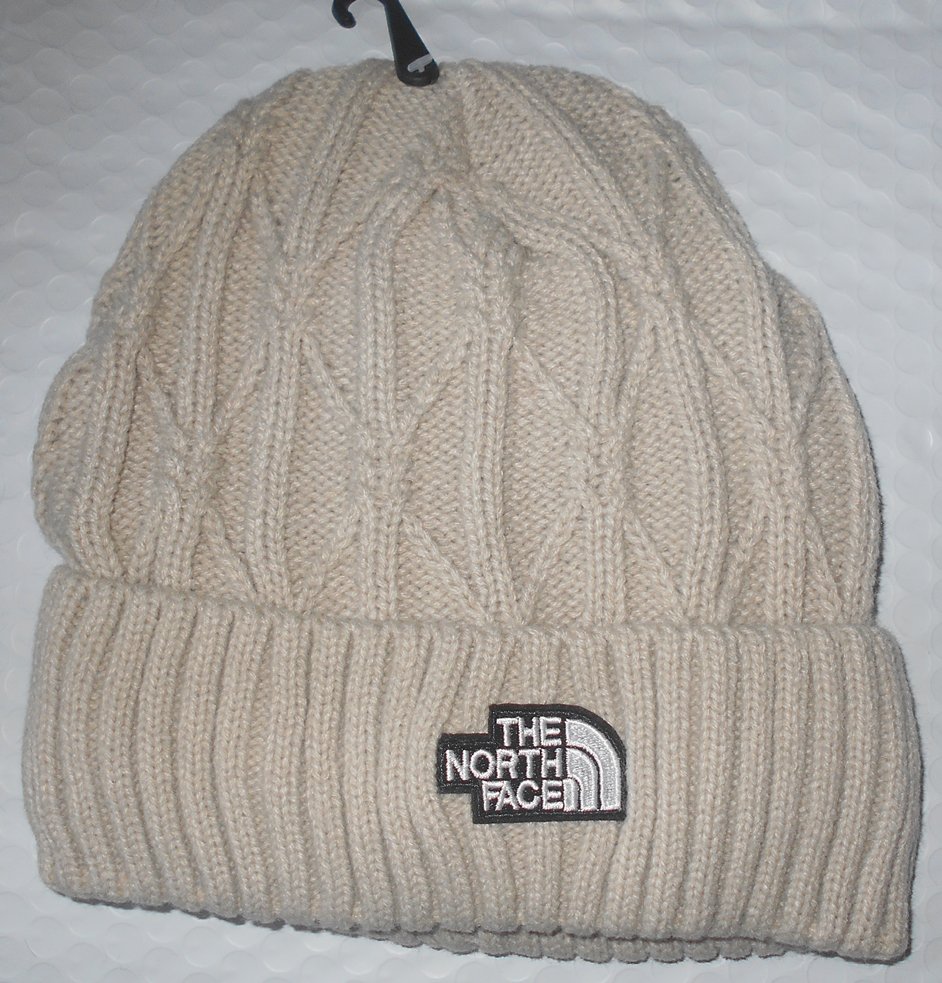 North Face Men's winter Hat - beige- brand new