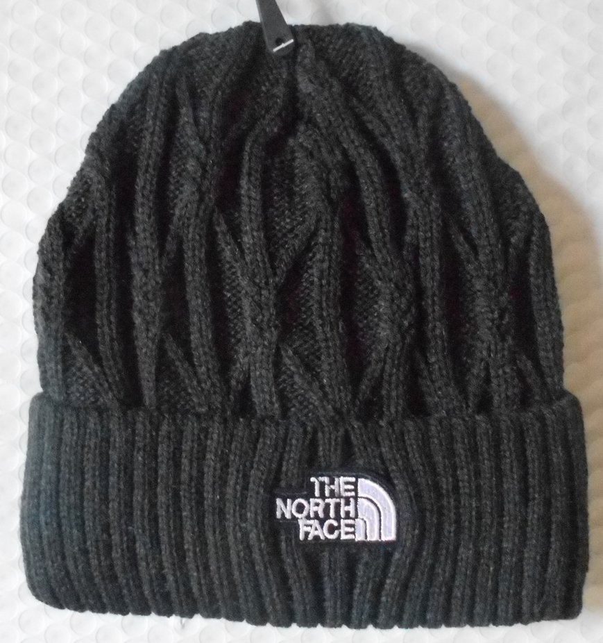 North Face Men's winter Hat - dark gray- brand new