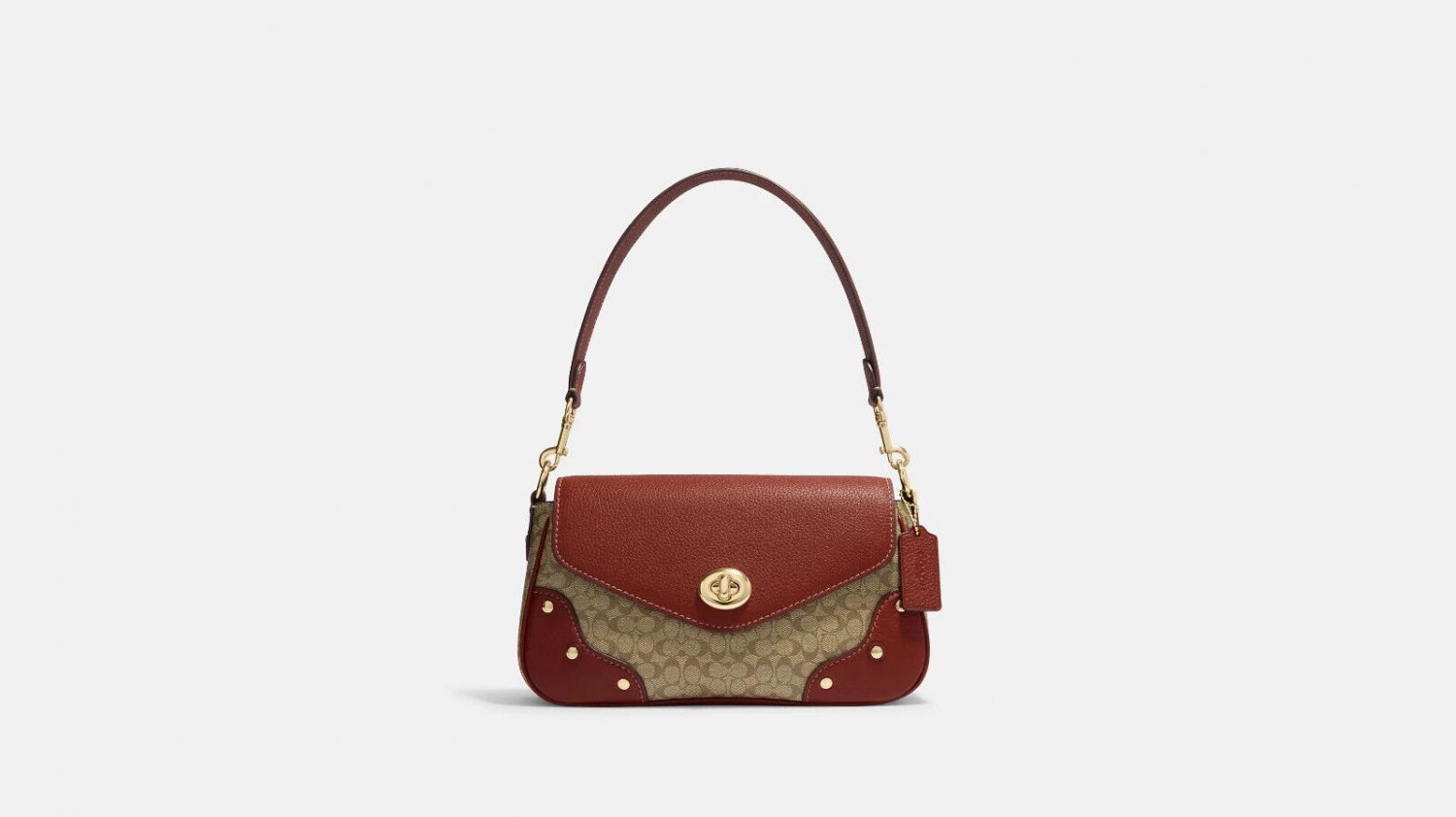 Coach Millie Shoulder Bag In Colorblock Signature Canvas 3670