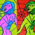 the Woman who has a Spider on her back
