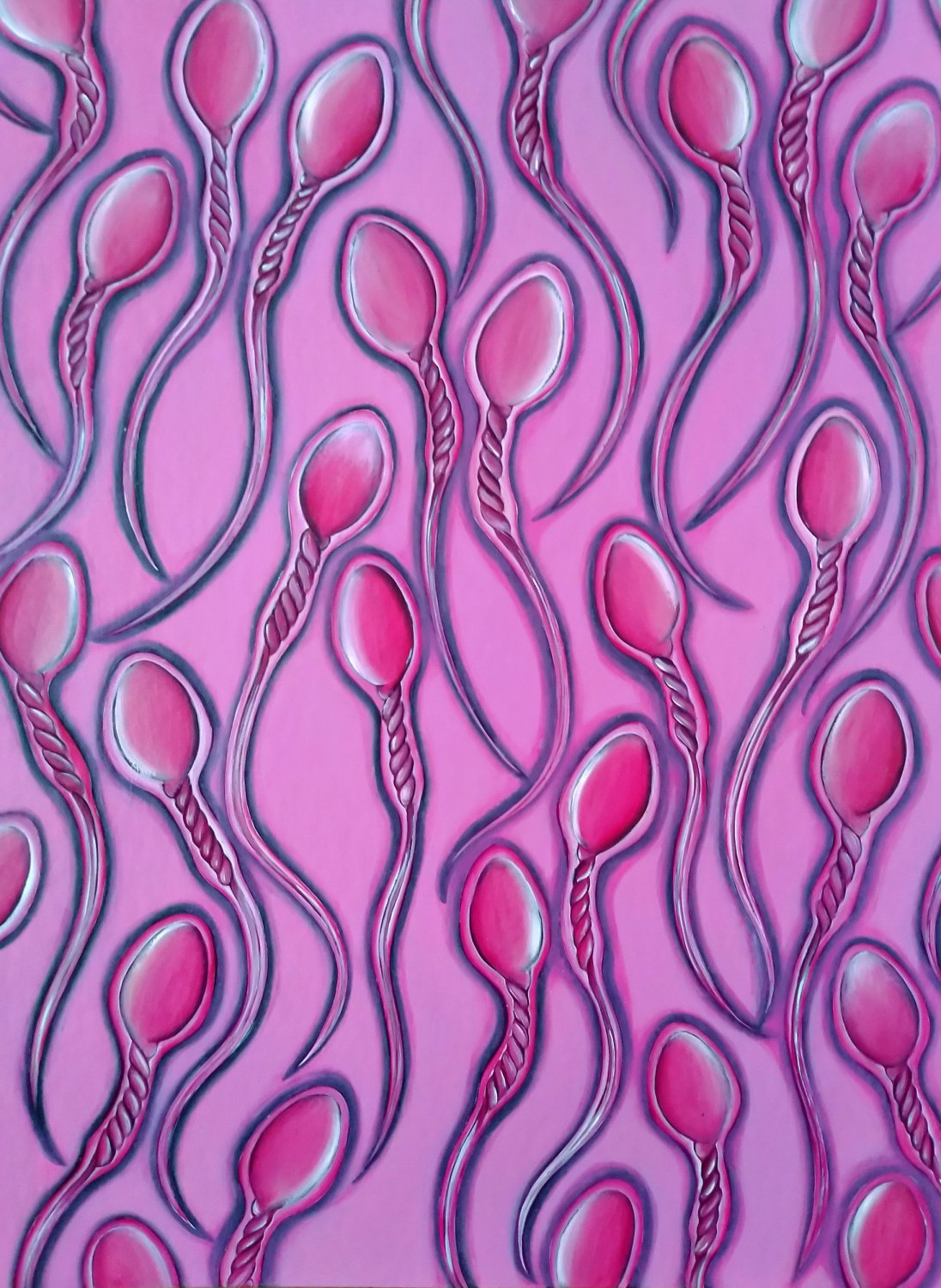 Sperms (pink)
