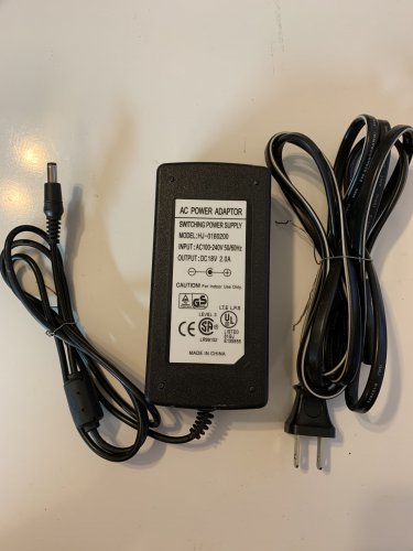 AC Power Adapter HJ-0180200 Switching Power Supply- DC 18v 2.0 A