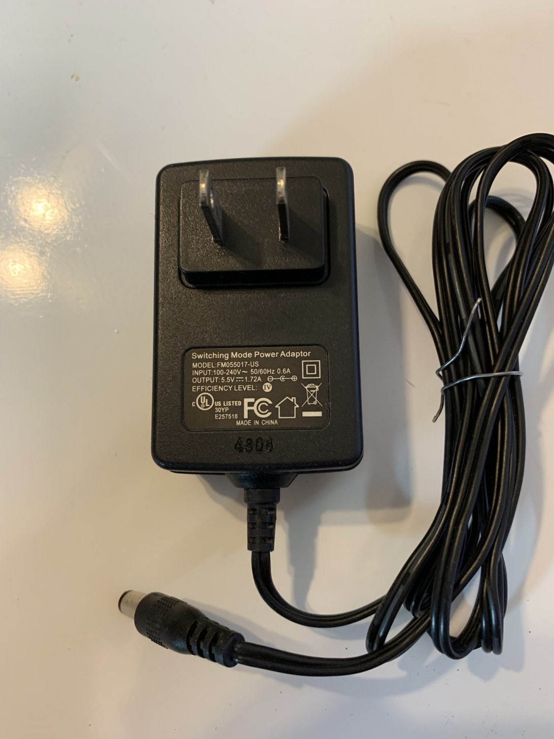 Switching Power Supply FM055017-US AC Adapter 5.5V 1.72A