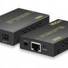 HDMI Extender Over Cat5e/6 1080P, HDMI Over Ethernet Extender 196ft/60m, HDMI Balun POC Technology
