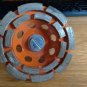 RIDGID 4 in. Double Row Diamond Grinding Wheel for Concrete Cup Wheel