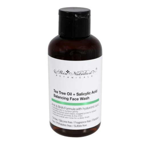 Skin Nutrition Botanicals Tea Tree Oil & Salicylic Acid Balancing Face Wash, 4 oz.