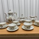 VINTAGE VERITABLE 15 PIECES SET COFFEE TEA SET PORCELAIN MADE IN ITALY