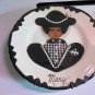 Vintage Handmade Mom & Dad 9.5" Wall Decorative Plates 1950&acirc;��s