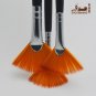3Pcs/Set Kids Student fan shap Gouache Painting Pen Nylon Hair Wooden Handle Paint Brush