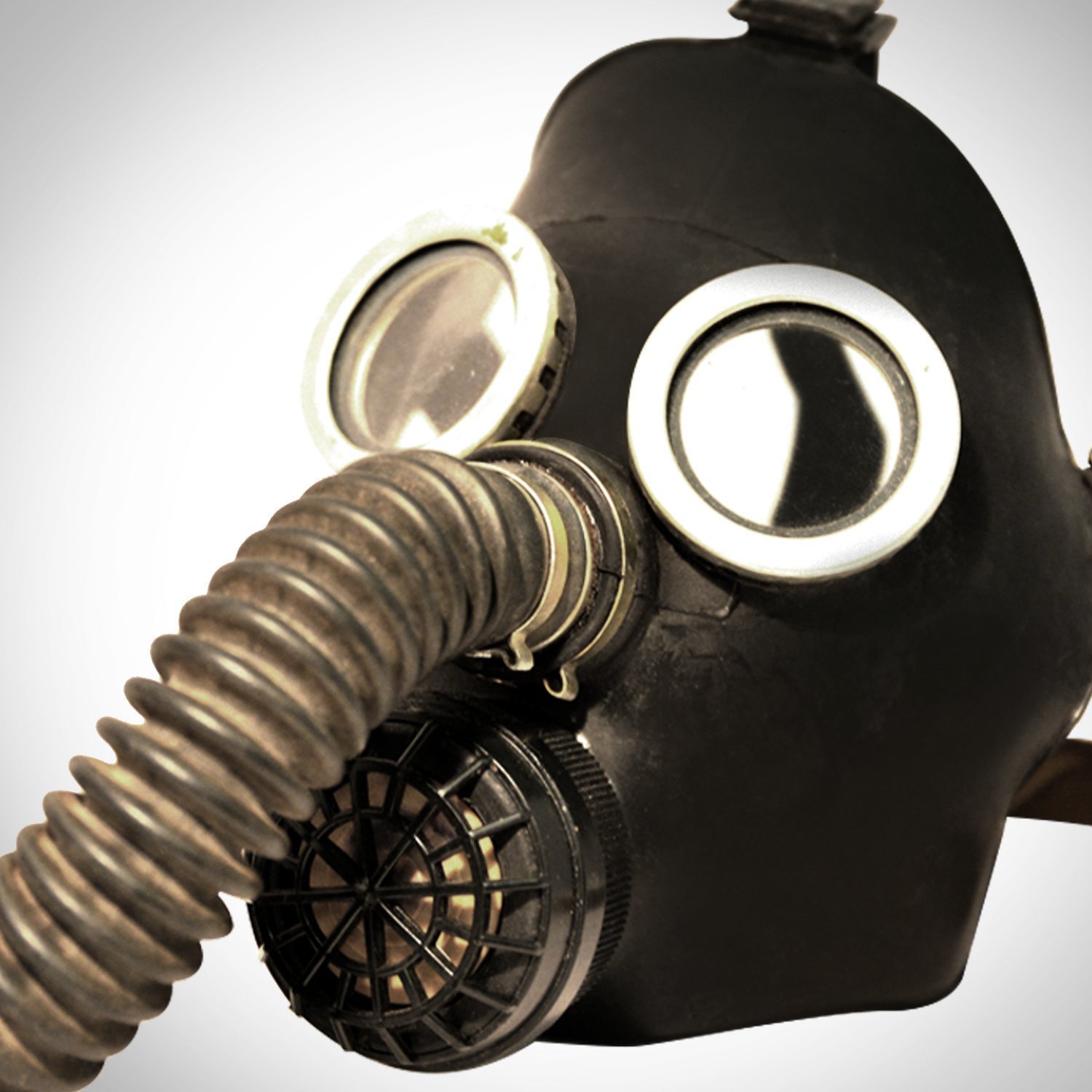 Gas Mask- Authentic Soviet Russian Cold War Antique Gas Mask & Leather ...