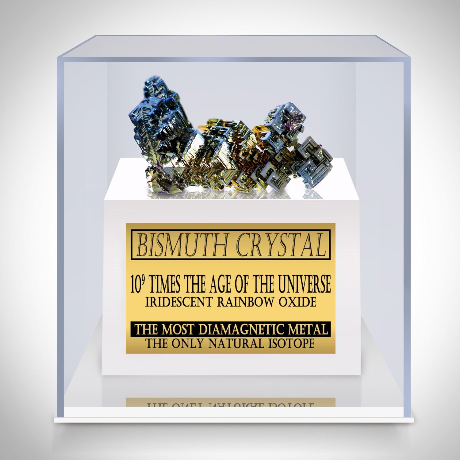 Bismuth Authentic Crystal Custom Museum Display