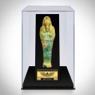 Ushabti Tomb Statue- Faience Glazed Ushabti Tomb Statue Dating From 664-332 BC Custom Museum Display