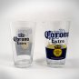 Corona Extra Label- Officially Licensed Corona Extra La Cerveza Mas Fina Set of 2 Pub Pint Glasses