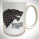 Game Of Thrones Stark Winter Is Coming White Mug