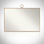 Brass Mirror- Vintage Solid Brass Bar-Back Mirror
