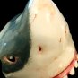 Jaws- Hand-Painted Glazed Great White Shark Ceramic Statue Signed by Canadian Artist Mr Bond