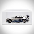 Fast & Furious Brian's 1999 Nissan Skyline Gt-R 1:24 Die Cast Car Custom Museum Display