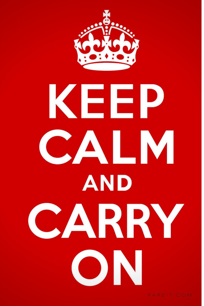 'Keep Calm Carry On' Banner