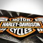 Harley-Davidson Original Custom Table & 4 Metal Stools Hand-Painted by Artist Grendel