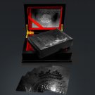 Obsidian Carbonite Black Diamond Playing Cards With Buddha Temple  Pattern