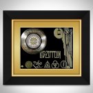 Led Zeppelin - Stairway To Heaven Lyrics Limited Edition Etched Gold Lp Custom Frame