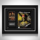 Pirates of the Carribean Hand-Signed Script by Cast Members Custom Frame