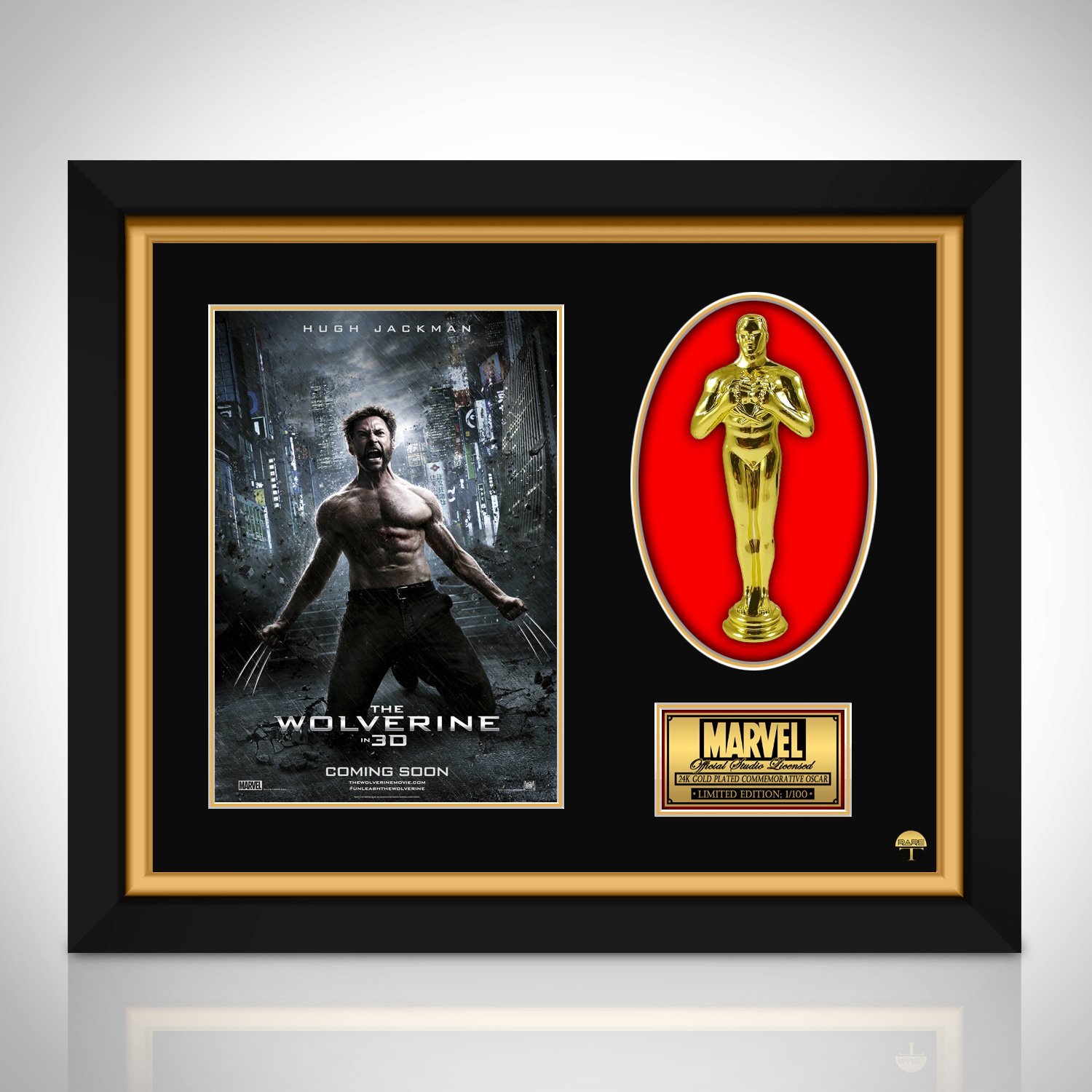 Wolverine- The Wolverine -  Limited Edition Studio Licensed 24k Gold Oscar Custom Frame (A)