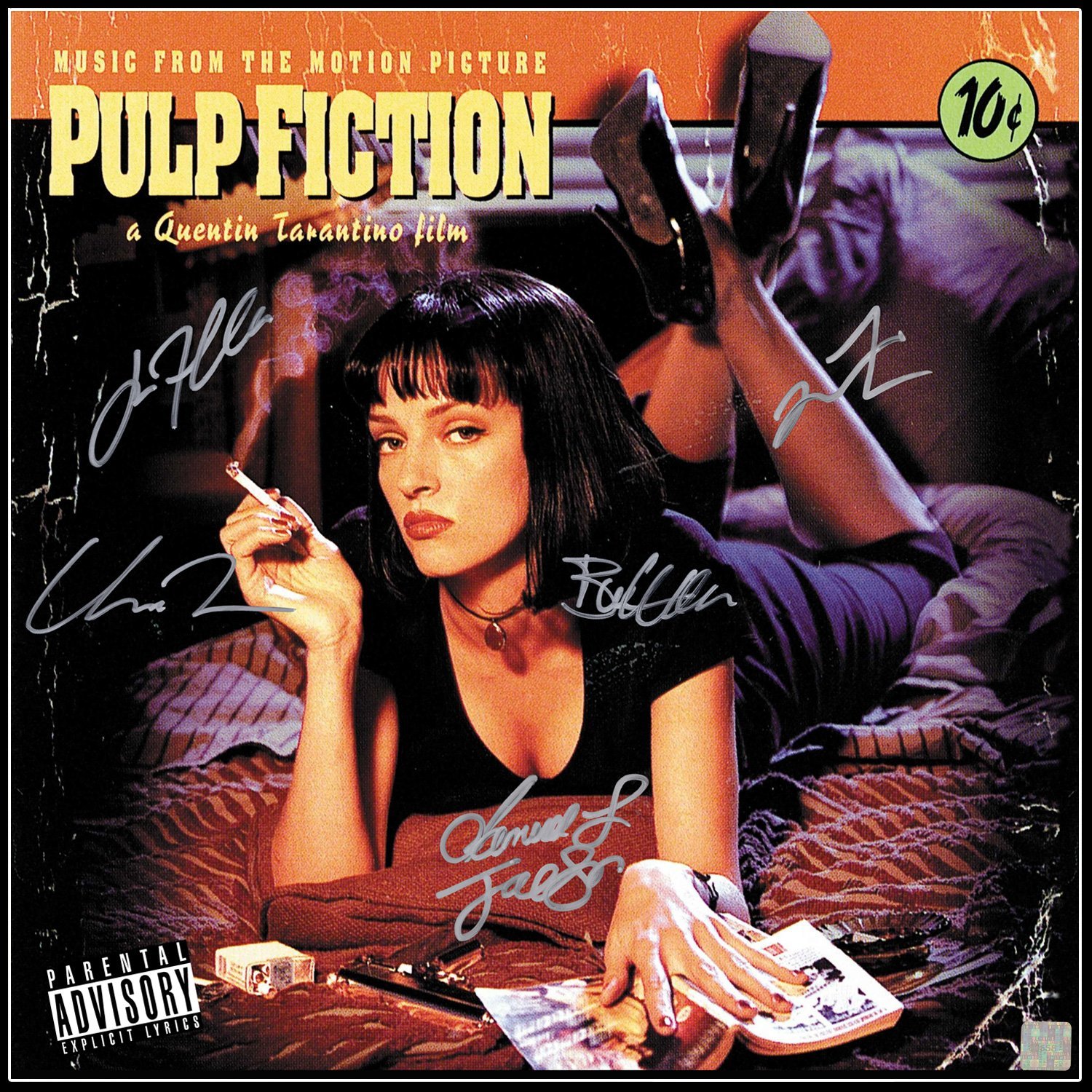 Pulp Fiction Movie Soundtrack Limited Signature Edition Studio Licensed Gold Lp Custom Frame