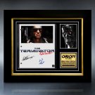The Terminator-  Limited Signature Edition Studio Licensed Script Custom Frame